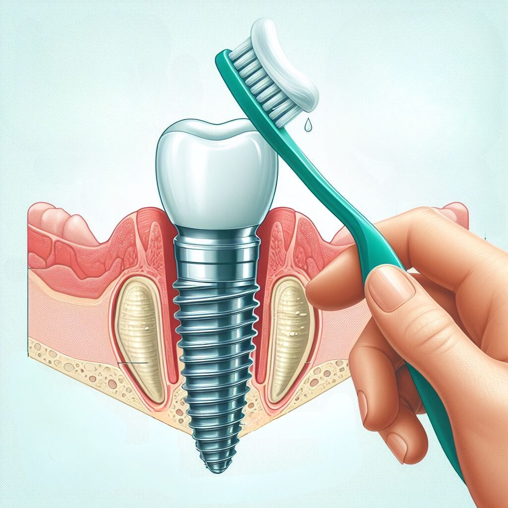 How to clean All-on-4 dental implants?